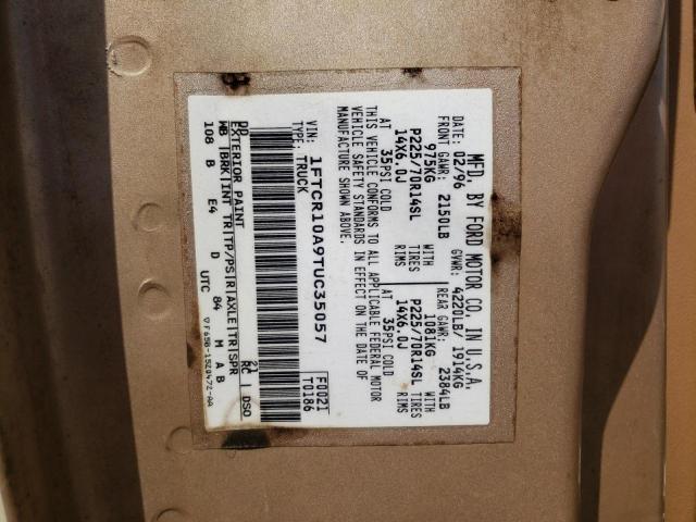 Photo 10 from auction – 1996 FORD RANGER with VIN 1FTCR10A9TUC35057