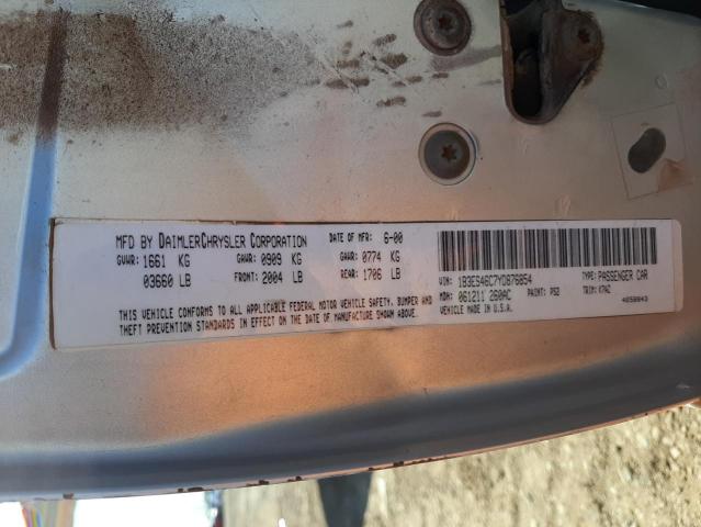 Photo 10 from auction – 2000 DODGE NEON BASE with VIN 1B3ES46C7YD876854