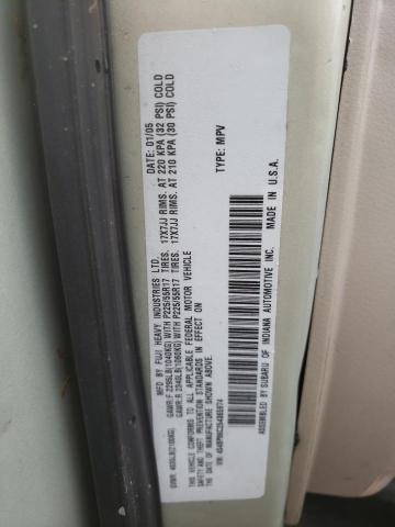 Photo 10 from auction – 2005 SUBARU LEGACY OUT with VIN 4S4BP86C254365974
