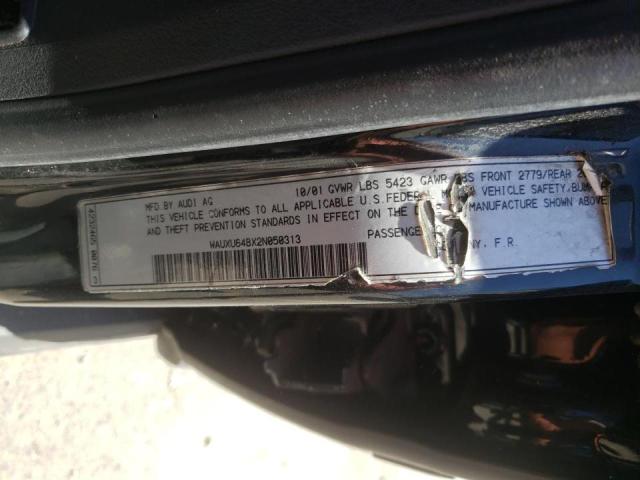 Photo 10 from auction – 2002 AUDI S6 AVANT Q with VIN WAUXU64BX2N050313