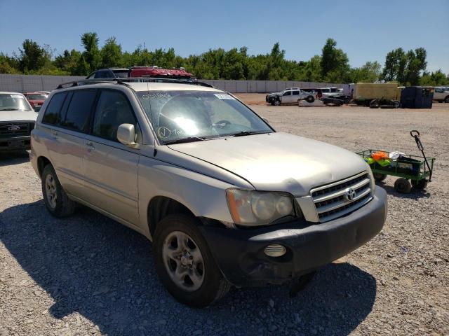 TOYOTA HIGHLANDER 2002 with VIN JTEGF21AX20051262 - Photo from auction