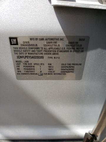 Photo 10 from auction – 2010 CHEVROLET EQUINOX LT with VIN 2CNFLPEY5A6209389