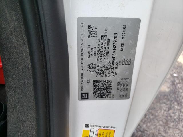 Photo 10 from auction – 2021 CHEVROLET SILVERADO with VIN 3GCNWAEF2MG239798