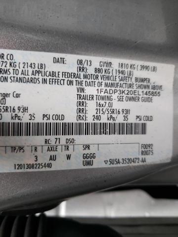 Photo 10 from auction – 2014 FORD FOCUS SE with VIN 1FADP3K20EL145855
