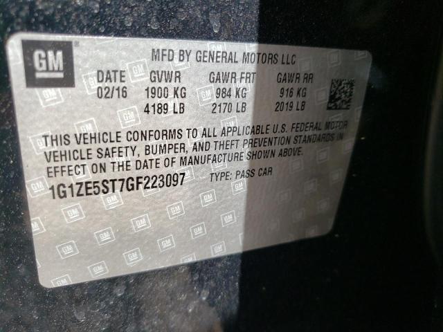 Photo 10 from auction – 2016 CHEVROLET MALIBU LT with VIN 1G1ZE5ST7GF223097
