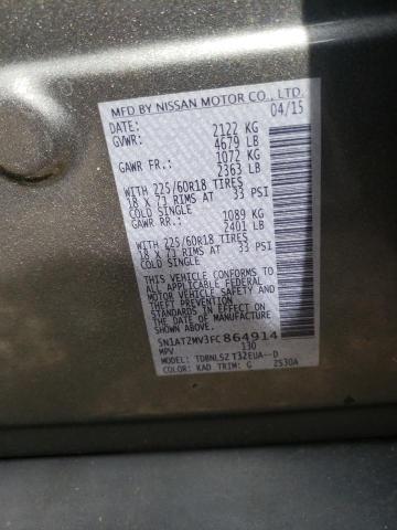 Photo 10 from auction – 2015 NISSAN ROGUE S with VIN 5N1AT2MV3FC864914