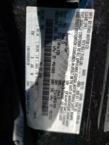 Photo 10 from auction – 2012 FORD FOCUS SE with VIN 1FAHP3F24CL108395