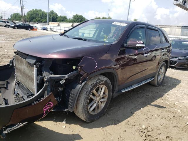 Photo 2 from auction – 2014 KIA SORENTO LX with VIN 5XYKT3A61EG482872