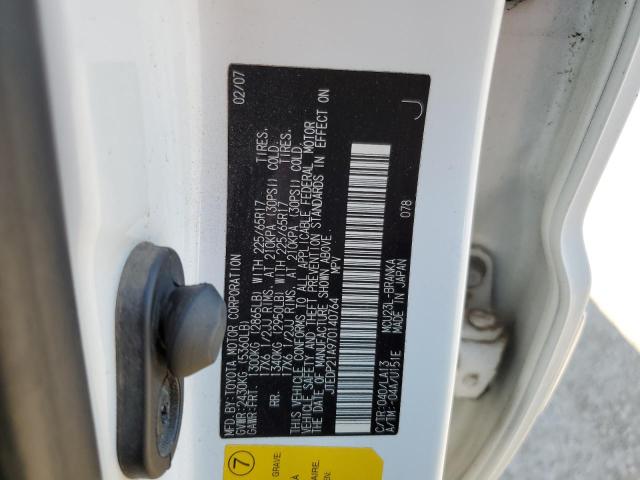 Photo 10 from auction – 2007 TOYOTA HIGHLANDER with VIN JTEDP21A970140764