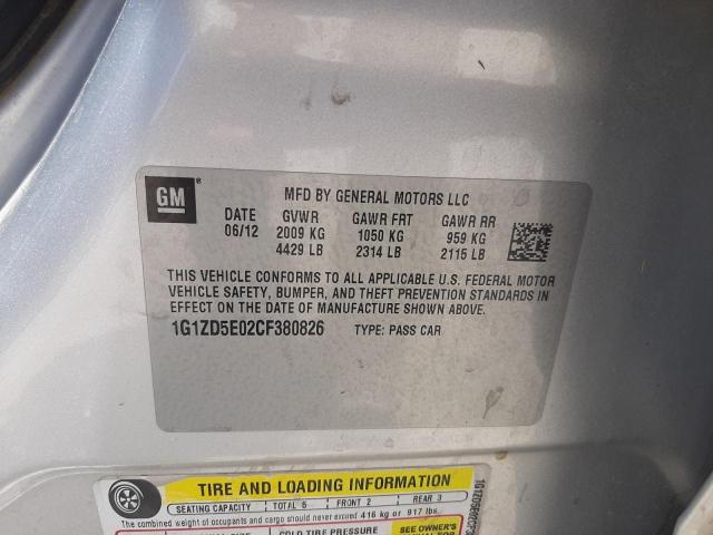 Photo 10 from auction – 2012 CHEVROLET MALIBU with VIN 1G1ZD5E02CF380826
