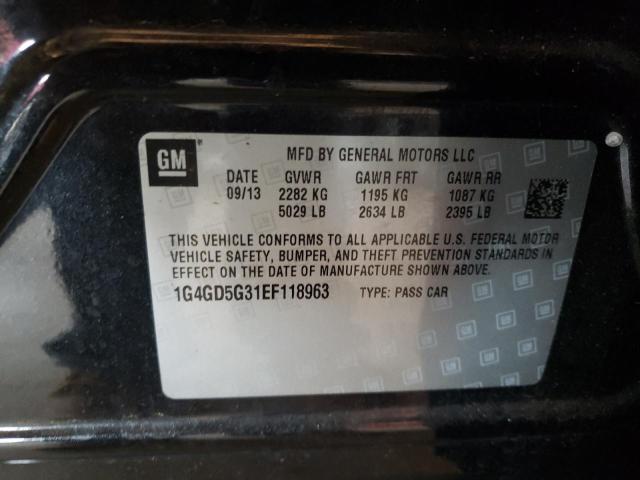 Photo 10 from auction – 2014 BUICK LACROSSE P with VIN 1G4GD5G31EF118963