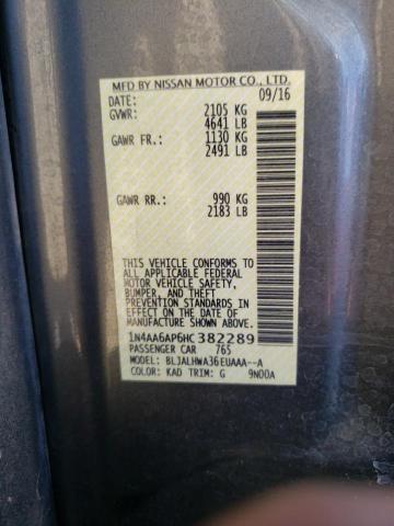 Photo 10 from auction – 2017 NISSAN MAXIMA 3.5 with VIN 1N4AA6AP6HC382289