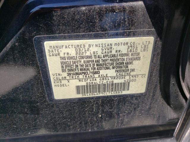 Photo 10 from auction – 2012 NISSAN SENTRA 2.0 with VIN 3N1AB6AP9CL715883