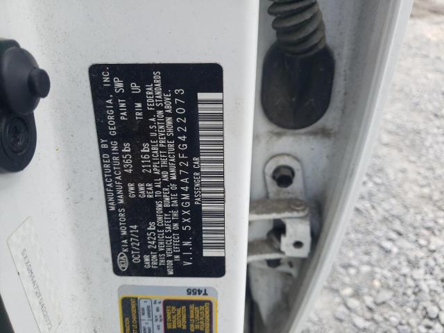 Photo 10 from auction – 2015 KIA OPTIMA LX with VIN 5XXGM4A72FG422073