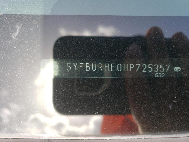 Photo 10 from auction – 2017 TOYOTA COROLLA L with VIN 5YFBURHE0HP725357