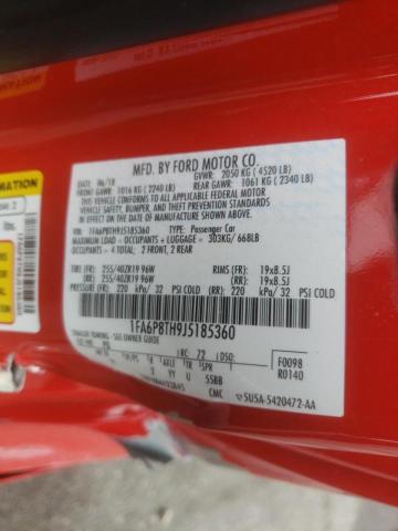 Photo 10 from auction – 2018 FORD MUSTANG with VIN 1FA6P8TH9J5185360