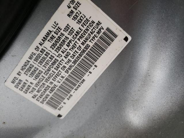Photo 10 from auction – 2006 HONDA ODYSSEY EX with VIN 5FNRL38626B096300