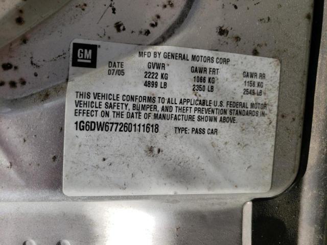 Photo 10 from auction – 2006 CADILLAC STS with VIN 1G6DW677260111618