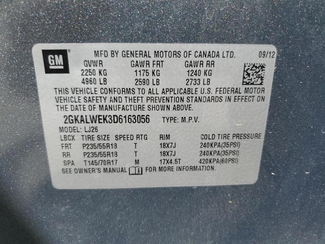 Photo 10 from auction – 2013 GMC TERRAIN SL with VIN 2GKALWEK3D6163056