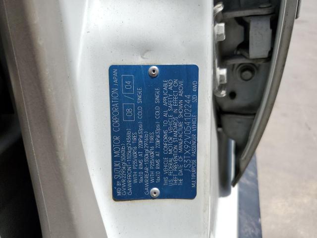Photo 10 from auction – 2005 SUZUKI XL7 EX with VIN JS3TX92V054102244