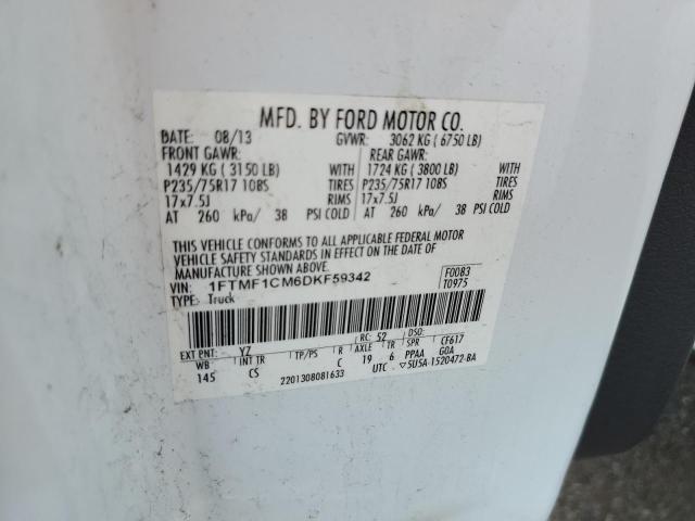 Photo 10 from auction – 2013 FORD F150 with VIN 1FTMF1CM6DKF59342