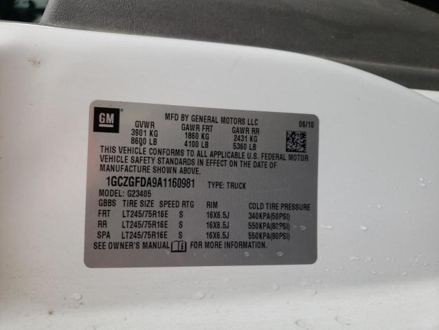 Photo 10 from auction – 2010 CHEVROLET EXPRESS G2 with VIN 1GCZGFDA9A1160981