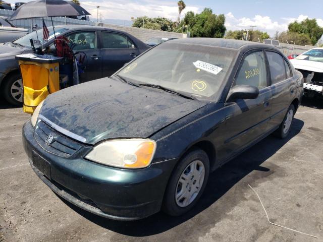 Photo 2 from auction – 2001 HONDA CIVIC LX with VIN 2HGES16561H510943