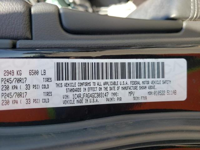 Photo 10 from auction – 2016 JEEP GRAND CHER with VIN 1C4RJFAG4GC303147