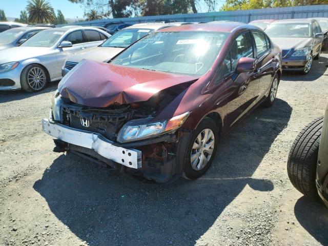 Photo 2 from auction – 2012 HONDA CIVIC LX with VIN 2HGFB2F53CH560003