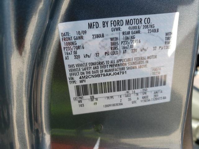 Photo 10 from auction – 2010 MERCURY MARINER with VIN 4M2CN9B79AKJ04791
