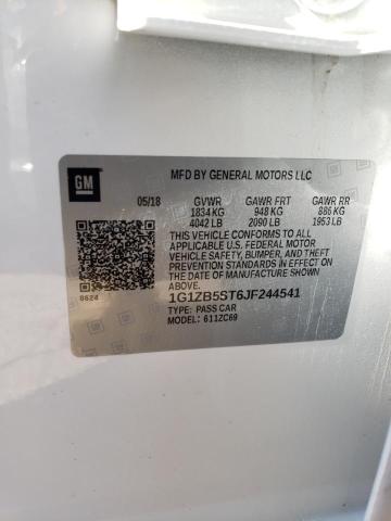 Photo 10 from auction – 2018 CHEVROLET MALIBU LS with VIN 1G1ZB5ST6JF244541
