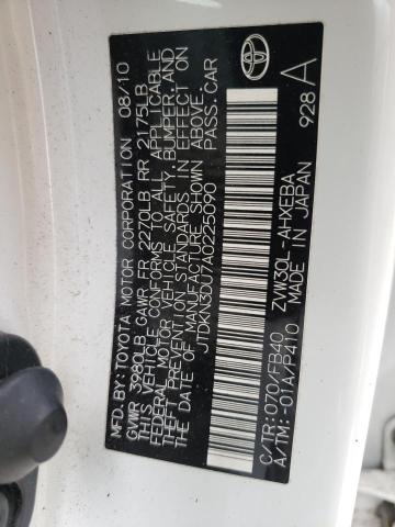Photo 10 from auction – 2010 TOYOTA PRIUS with VIN JTDKN3DU7A0225090