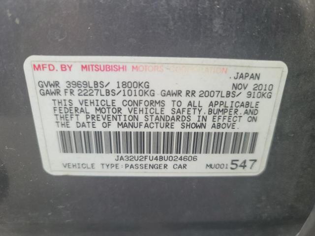 Photo 10 from auction – 2011 MITSUBISHI LANCER ES/ with VIN JA32U2FU4BU024606