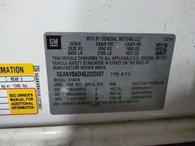 Photo 10 from auction – 2014 BUICK ENCLAVE with VIN 5GAKVBKD4EJ323007
