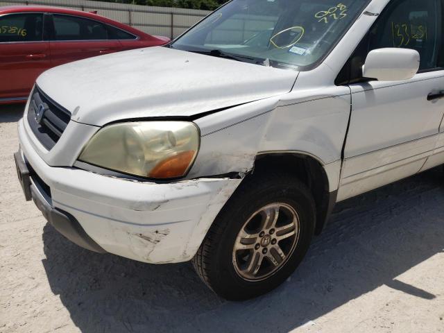 Photo 9 from auction – 2004 HONDA PILOT EXL with VIN 5FNYF18504B008775