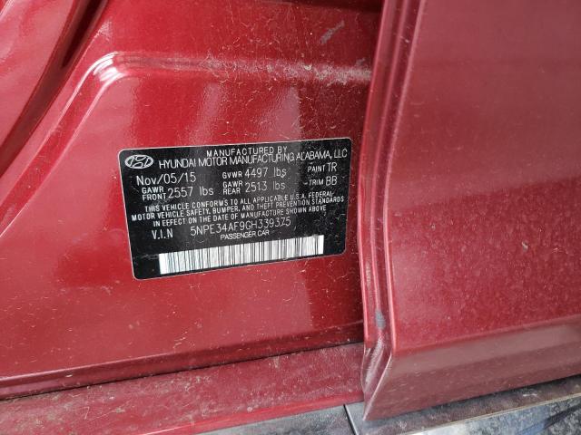 Photo 10 from auction – 2016 HYUNDAI SONATA SPO with VIN 5NPE34AF9GH339375