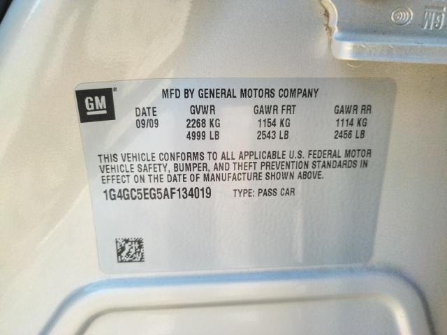 Photo 10 from auction – 2010 BUICK LACROSSE C with VIN 1G4GC5EG5AF134019