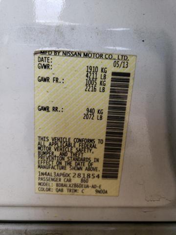 Photo 10 from auction – 2013 NISSAN ALTIMA 2.5 with VIN 1N4AL3AP6DC281854