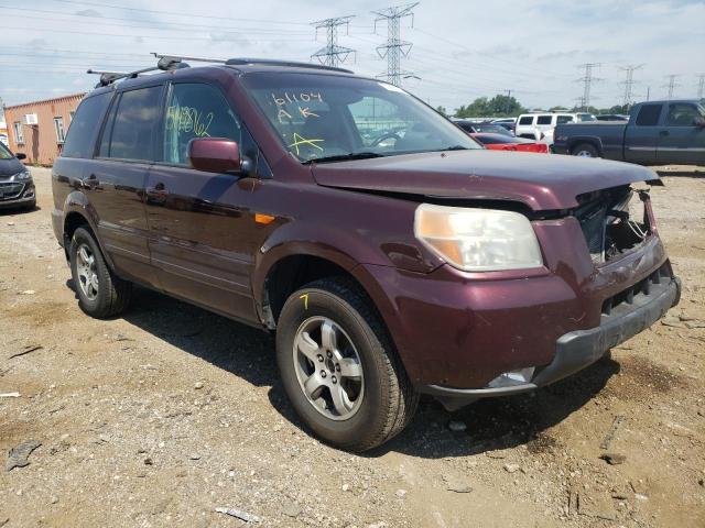 HONDA PILOT EXL 2007 with VIN 5FNYF18557B014169 - Photo from auction