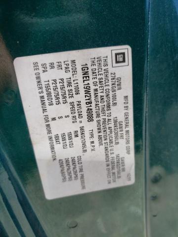 Photo 10 from auction – 2000 CHEVROLET ASTRO with VIN 1GNEL19W2YB149088