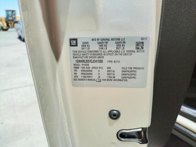 Photo 10 from auction – 2012 CHEVROLET TRAVERSE L with VIN 1GNKRLED7CJ341588