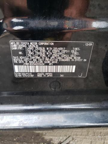 Photo 10 from auction – 2010 TOYOTA RAV4 with VIN JTMBF4DV0AD032624