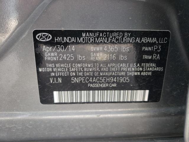 Photo 10 from auction – 2014 HYUNDAI SONATA SE with VIN 5NPEC4AC5EH941905