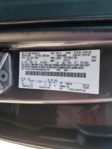Photo 10 from auction – 2013 FORD ESCAPE SE with VIN 1FMCU9GX2DUB16318