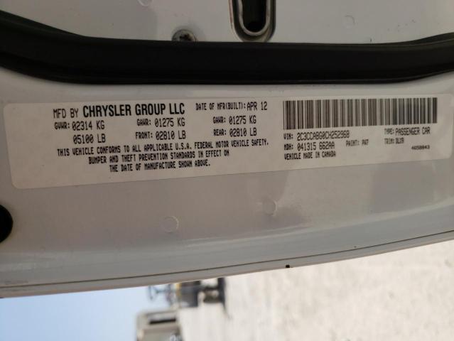 Photo 10 from auction – 2012 CHRYSLER 300 S with VIN 2C3CCABG0CH252968