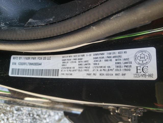 Photo 10 from auction – 2022 RAM 1500 REBEL with VIN 1C6SRFLT9NN365544