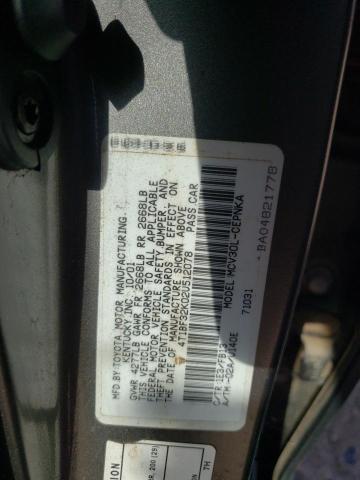 Photo 10 from auction – 2002 TOYOTA CAMRY LE with VIN 4T1BF32K02U512078