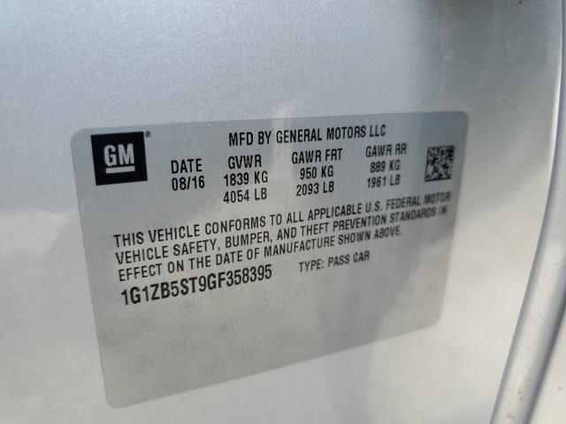 Photo 10 from auction – 2016 CHEVROLET MALIBU LS with VIN 1G1ZB5ST9GF358395