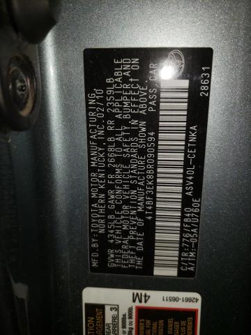 Photo 10 from auction – 2011 TOYOTA CAMRY BASE with VIN 4T4BF3EK8BR090594
