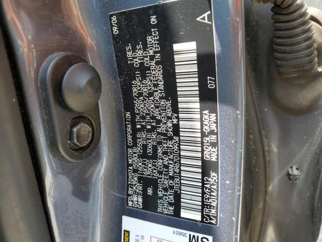 Photo 10 from auction – 2007 TOYOTA 4RUNNER SR with VIN JTEBU14R670109936